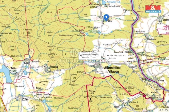 Prodej, Pozemek k bydlení, Albrechtice nad Vltavou