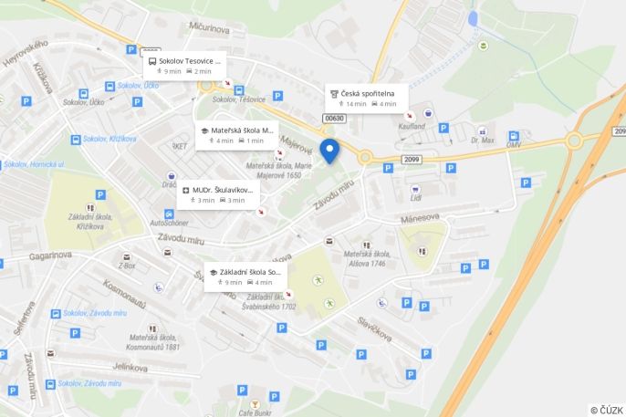 Pronájem, Byt 1+kk, Sokolov