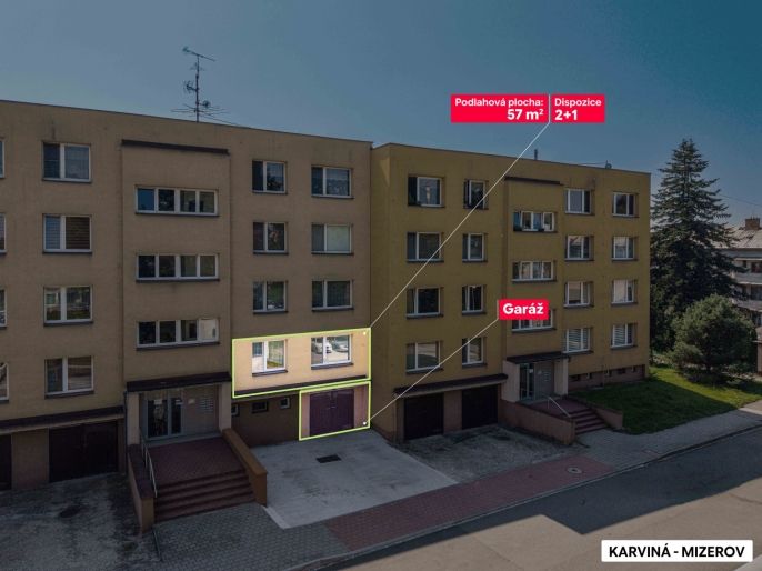 Prodej, Byt 2+1, Karviná