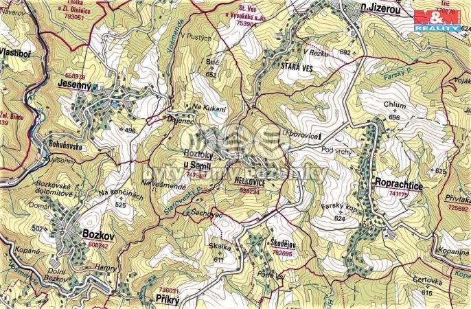 Prodej, Pole, Roztoky u Semil