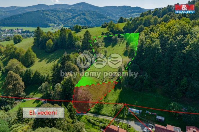 Prodej, Pozemek k bydlení, Halenkov