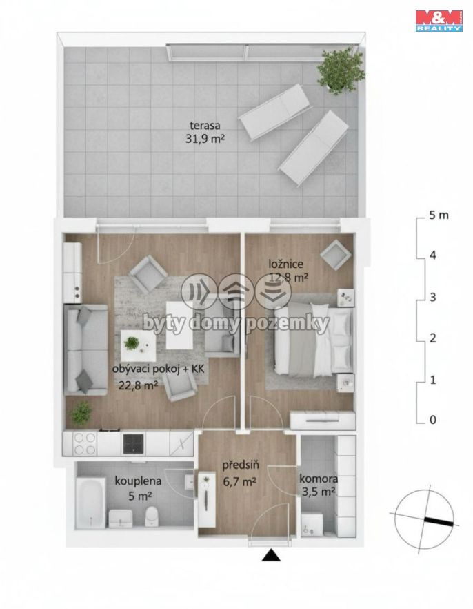Prodej, Byt 2+kk, Praha