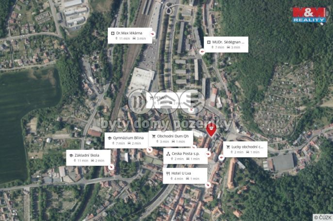 Prodej, Obchod a služby, Bílina