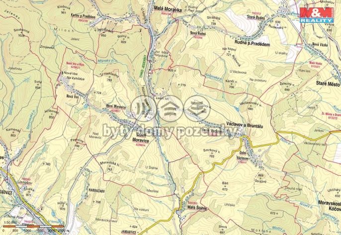 Prodej, Pozemek k bydlení, Václavov u Bruntálu