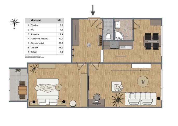Prodej, Byt 2+1, Chomutov