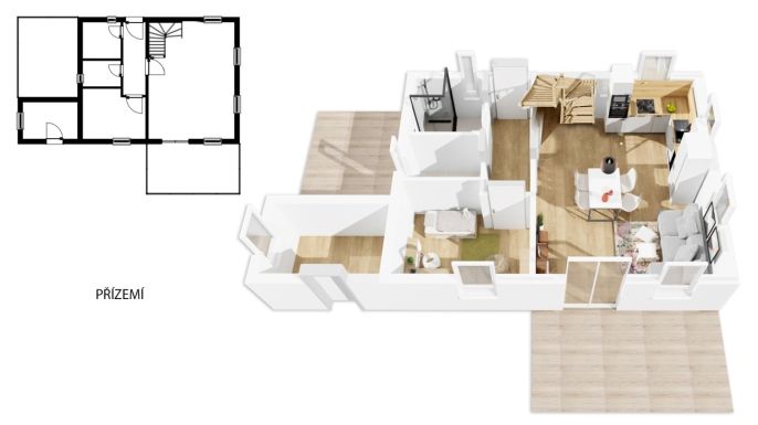 Prodej, Rodinný dům, Nový Bor