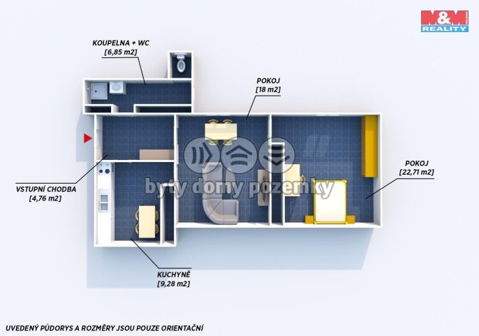 Pronájem, Byt 2+1, Nepomuk