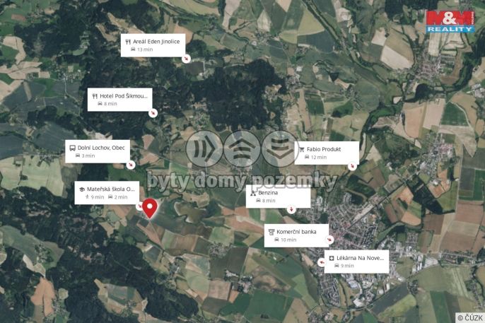 Prodej, Pozemek k bydlení, Ostružno