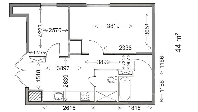 Prodej, Byt 2+kk, Praha