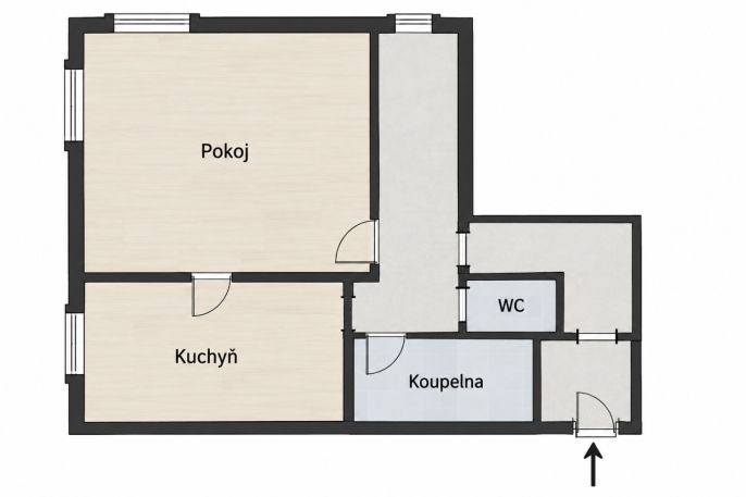 Pronájem, Byt 2+kk, Dlouhá Třebová