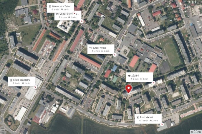 Pronájem, Byt 1+1, Žatec