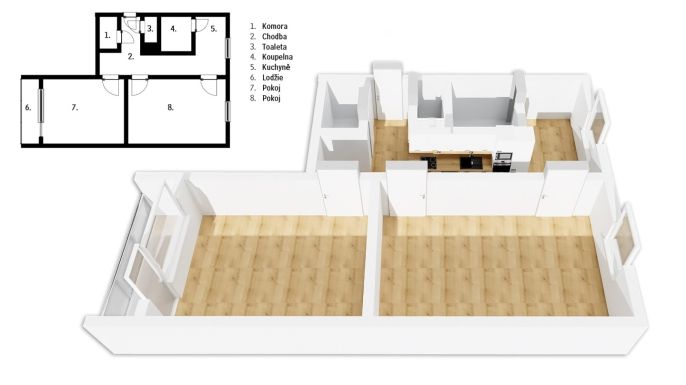 Prodej, Byt 2+1, Jílové