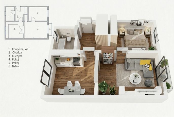 Prodej, Byt 2+1, Kladno