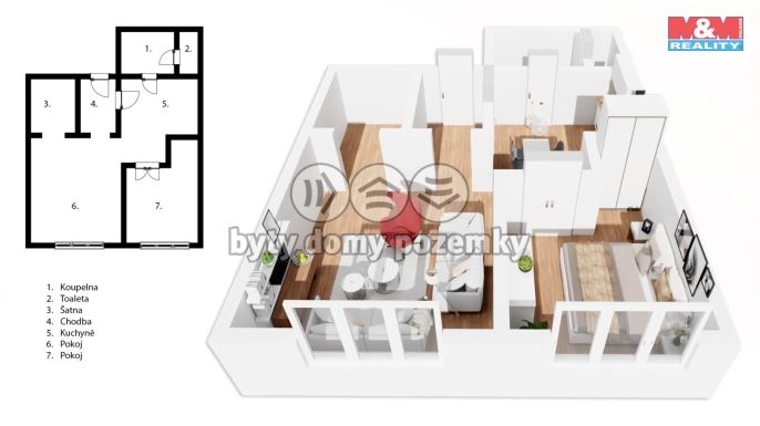 Prodej, Byt 2+1, Moravská Třebová