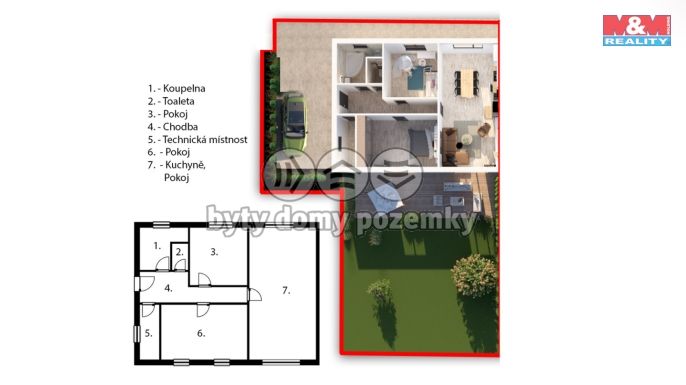 Prodej, Byt 3+kk, Úvaly