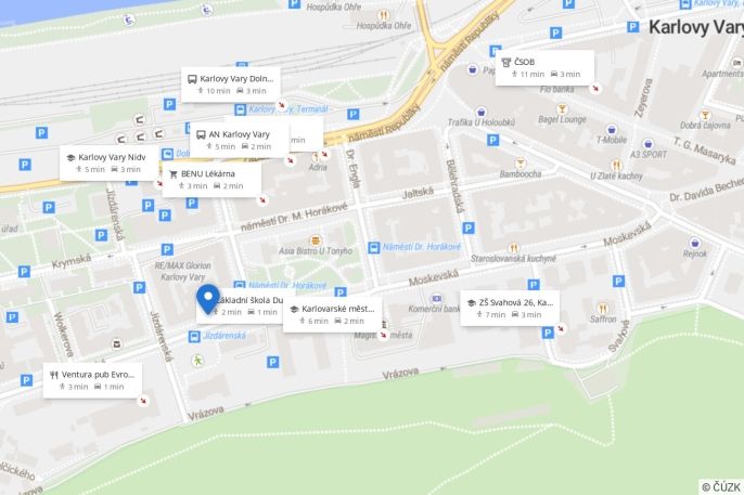 Pronájem, Byt 2+kk, Karlovy Vary