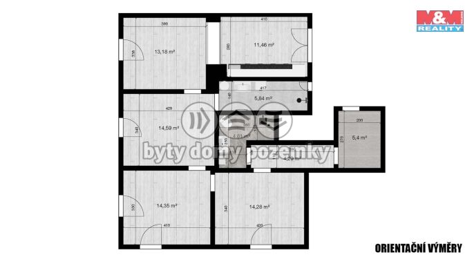 Pronájem, Byt 4+kk, Jablonec nad Nisou