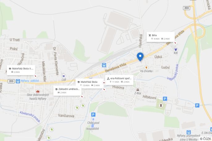 Prodej, Byt 1+1, Nýřany