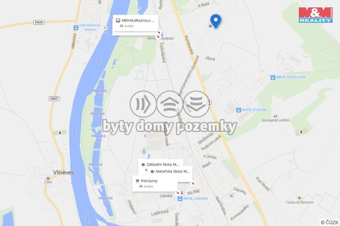 Prodej, Pozemek k bydlení, Mělník