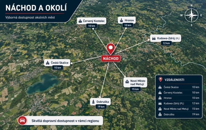Pronájem, Byt 1+1, Náchod
