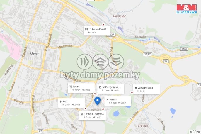 Prodej, Byt 3+1, Most