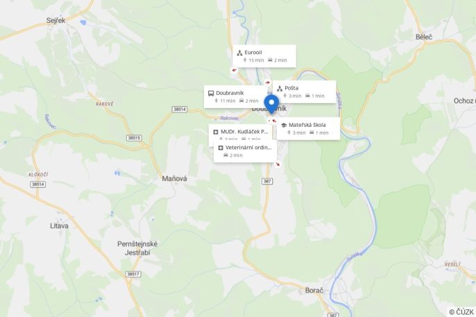 Prodej, Chata, Doubravník