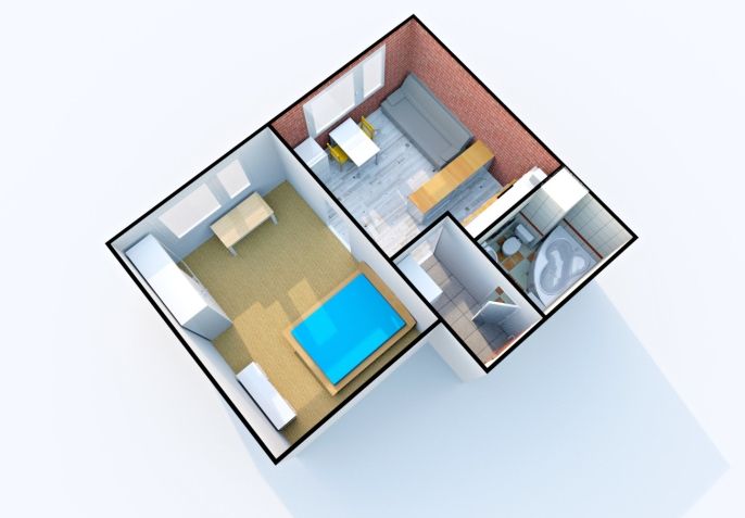 Pronájem, Byt 1+1, Děčín