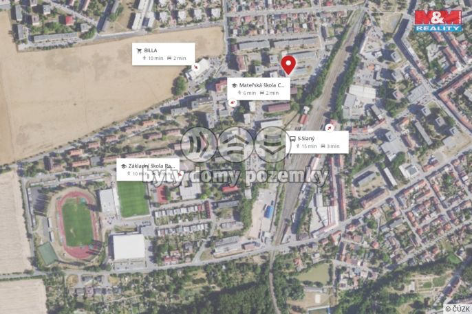 Prodej, Obchod a služby, Slaný