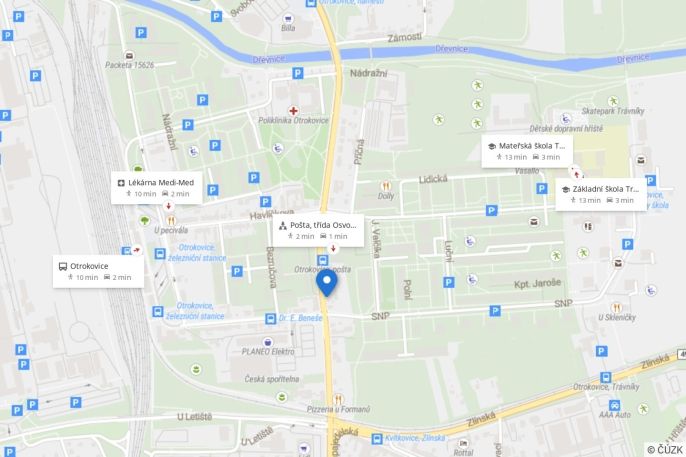 Pronájem, Byt 2+kk, Otrokovice
