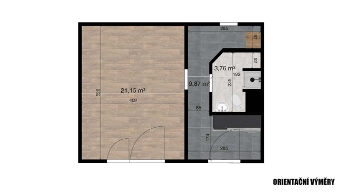 Pronájem, Byt 1+1, Liberec