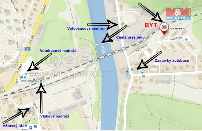 Prodej, Byt 2+kk, Týnec nad Sázavou