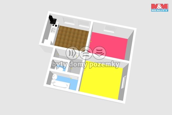 Pronájem, Byt 3+kk, Ronov nad Doubravou