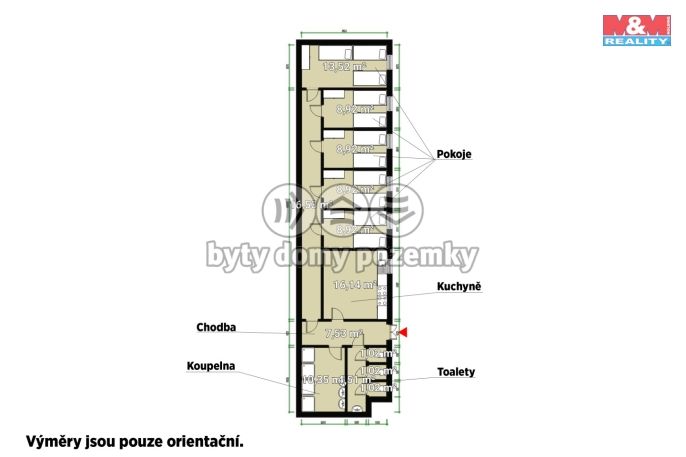 Pronájem, Byt 1+kk, Kožlany
