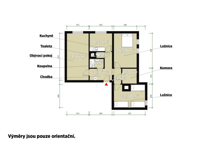 Prodej, Byt 3+1, Železná Ruda
