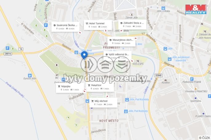 Pronájem, Byt 2+kk, Jičín