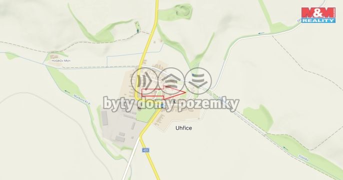 Prodej, Pozemek k bydlení, Uhřice