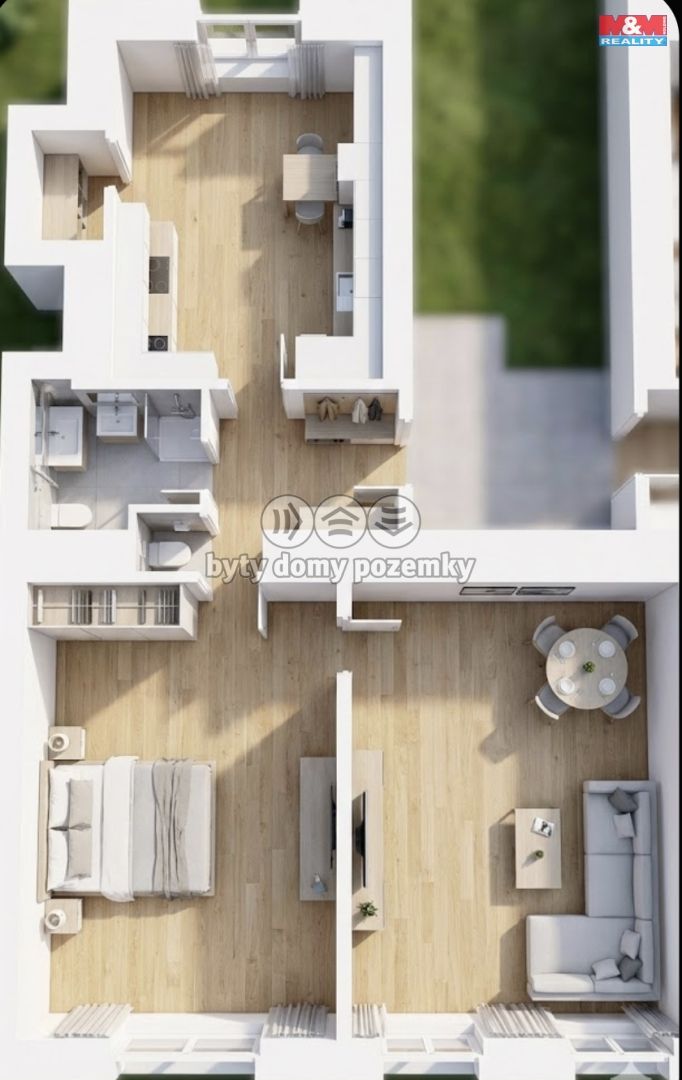 Pronájem, Byt 3+kk, Praha