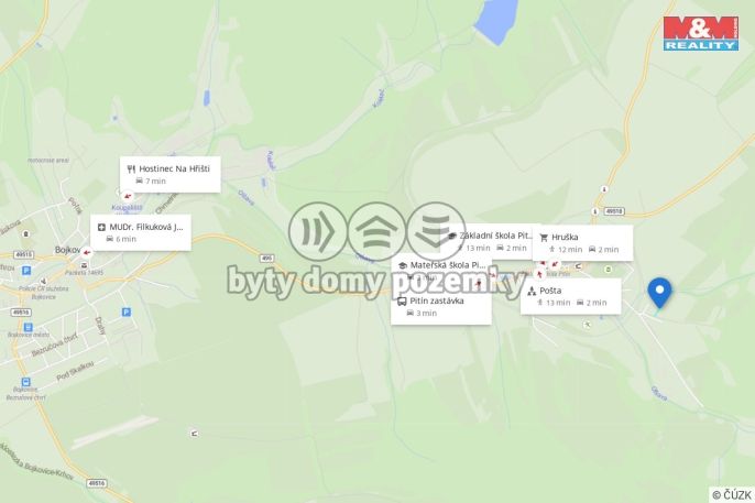 Prodej, Pozemek k bydlení, Pitín