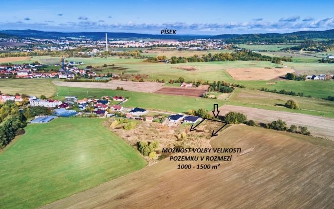 Prodej, Pozemek k bydlení, 1200 m², Písek