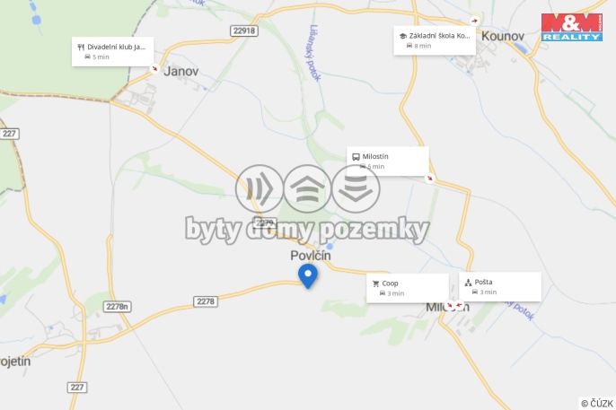 Prodej, Pozemek k bydlení, Milostín