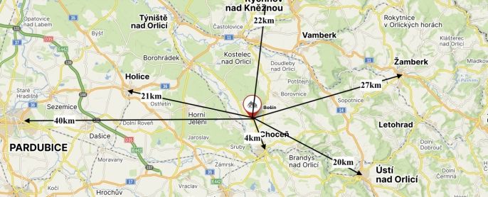 Prodej, Pole, Bošín