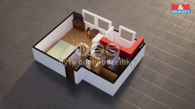 Prodej, Byt 1+kk, Dolní Poustevna