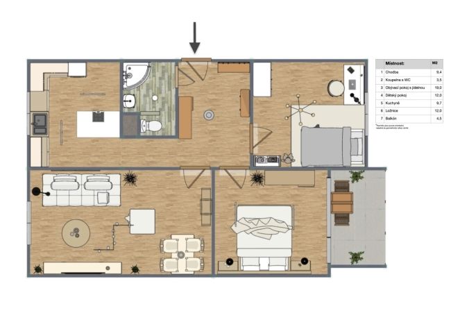 Prodej, Byt 3+1, Klášterec nad Ohří