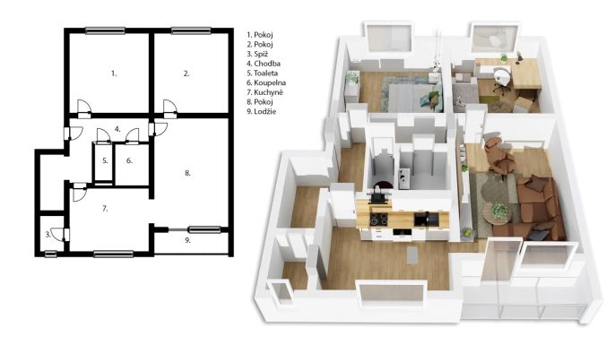 Prodej, Byt 3+1, Brandýs nad Orlicí