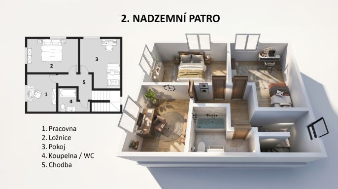 Prodej, Rodinný dům, Králův Dvůr
