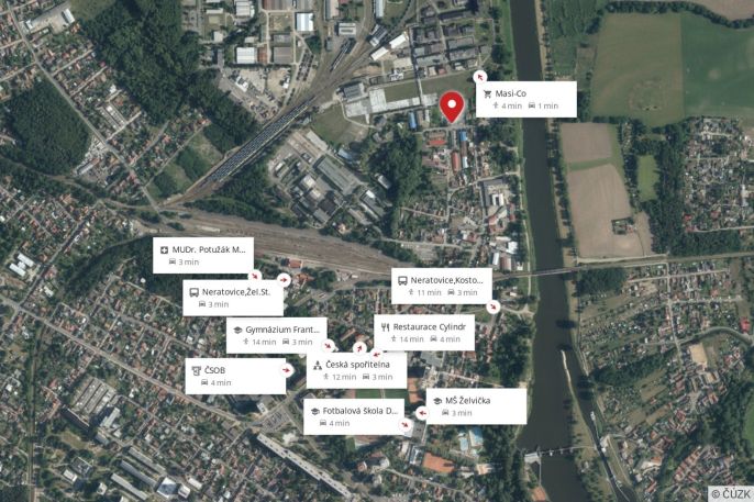 Pronájem, Byt 2+kk, Neratovice