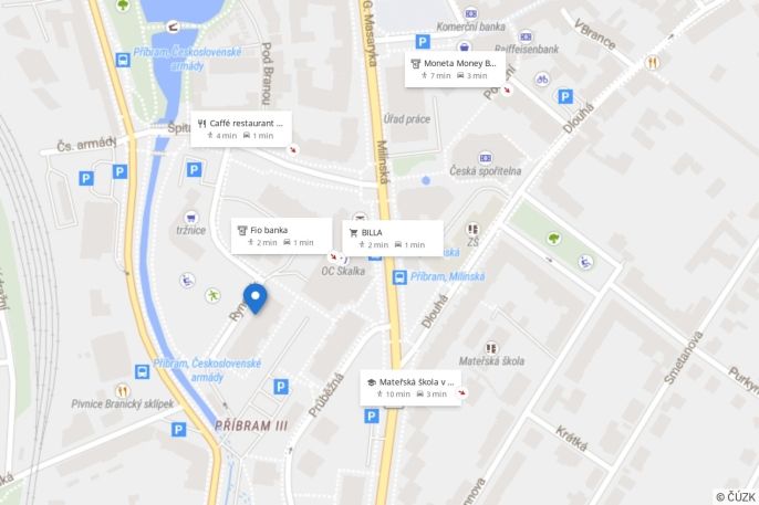 Pronájem, Byt 2+kk, Příbram