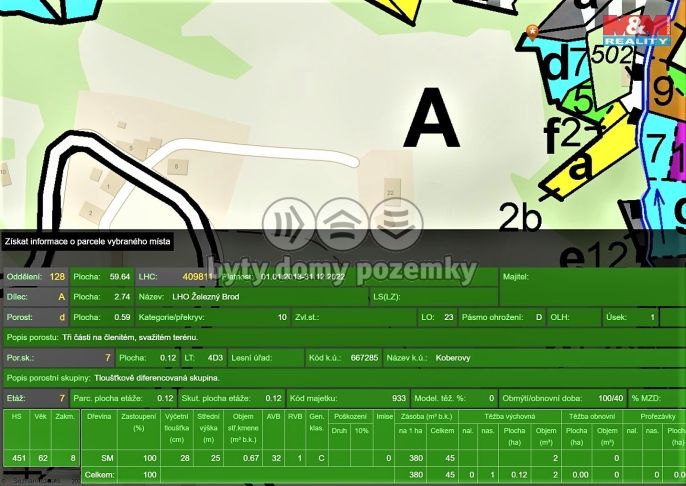 Prodej, Les, Koberovy