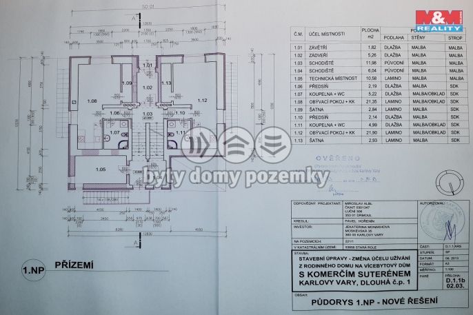 Prodej, Nájemní dům, Karlovy Vary