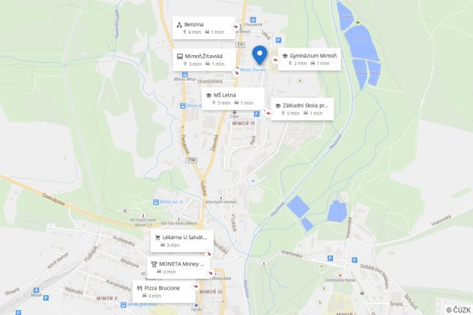 Pronájem, Byt 2+kk, Mimoň